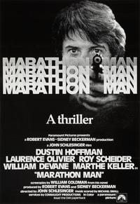 Poster for Marathon Man, starring Dustin Hoffman and Laurence Olivier Poster for Marathon Man, starring Dustin Hoffman and Laurence Olivier