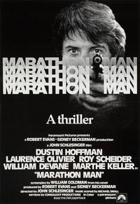 Poster for Marathon Man, starring Dustin Hoffman and Laurence Olivier Poster for Marathon Man, starring Dustin Hoffman and Laurence Olivier
