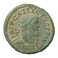 Allectus coin from the Berkshire Downs in Oxfordshire Allectus coin from the Berkshire Downs in Oxfordshire