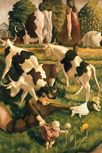 Cows at Cookham, by Stanley Spencer, 1936