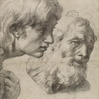 Studies of two apostles by Raphael Studies of two apostles by Raphael
